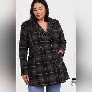 Wool Double Breasted Coat